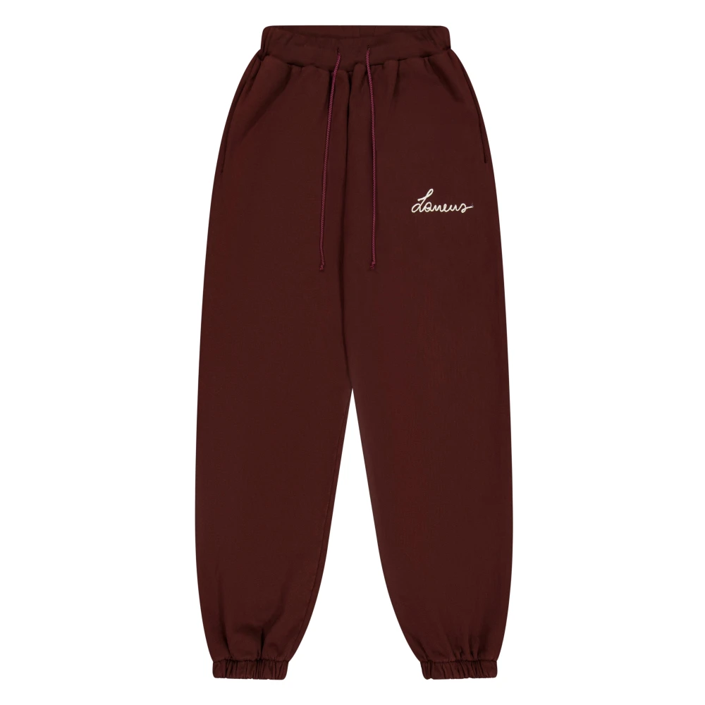 Laneus Sportieve Jersey Katoenen Geborduurde Broek Red Unisex