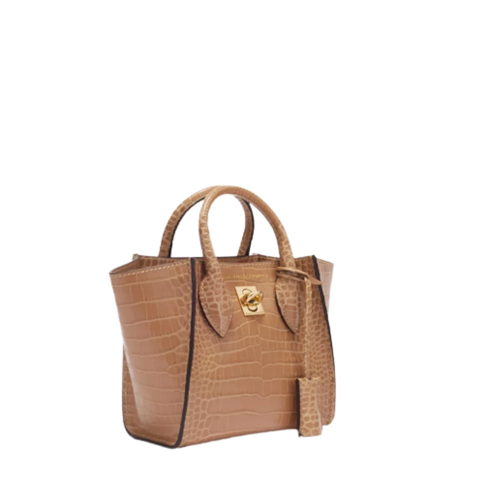 Ermanno Scervino Dierenprint Leren Coco Handtas Beige Dames