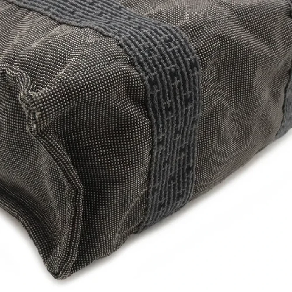 Hermès Vintage Pre-owned Canvas backpacks Gray Dames