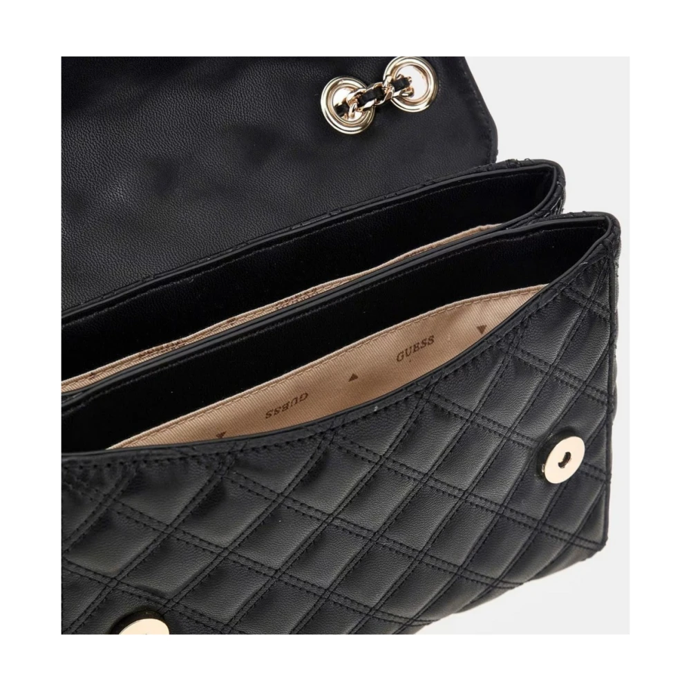 Guess Modieuze Schoudertassen met Meerdere Compartimenten Black Dames