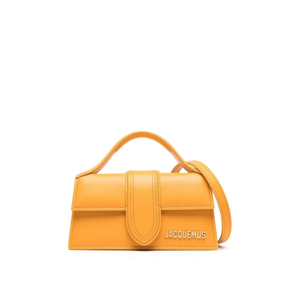 Jacquemus Gele Leren Crossbody Tas Yellow Dames