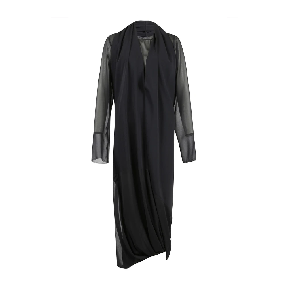 MM6 Maison Margiela Elegante Maxi Jurk voor Vrouwen Black Dames