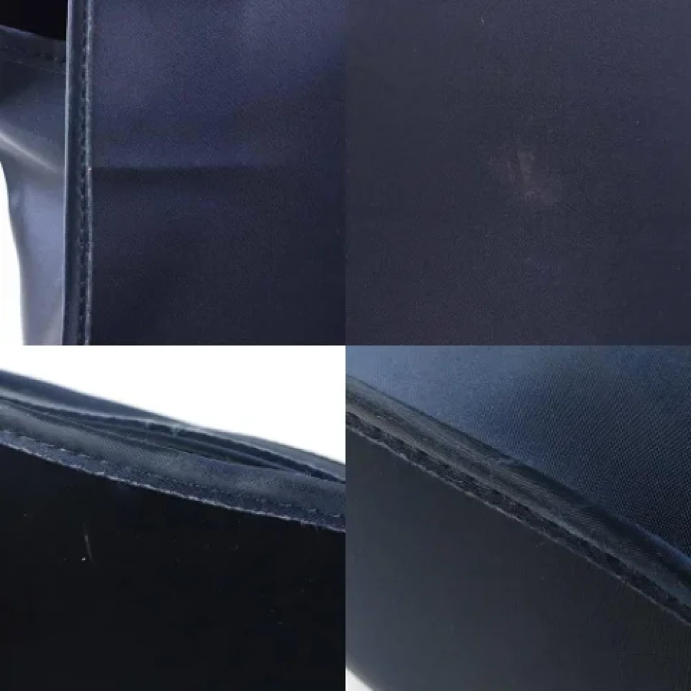 Hermès Vintage Pre-owned Nylon backpacks Blue Dames