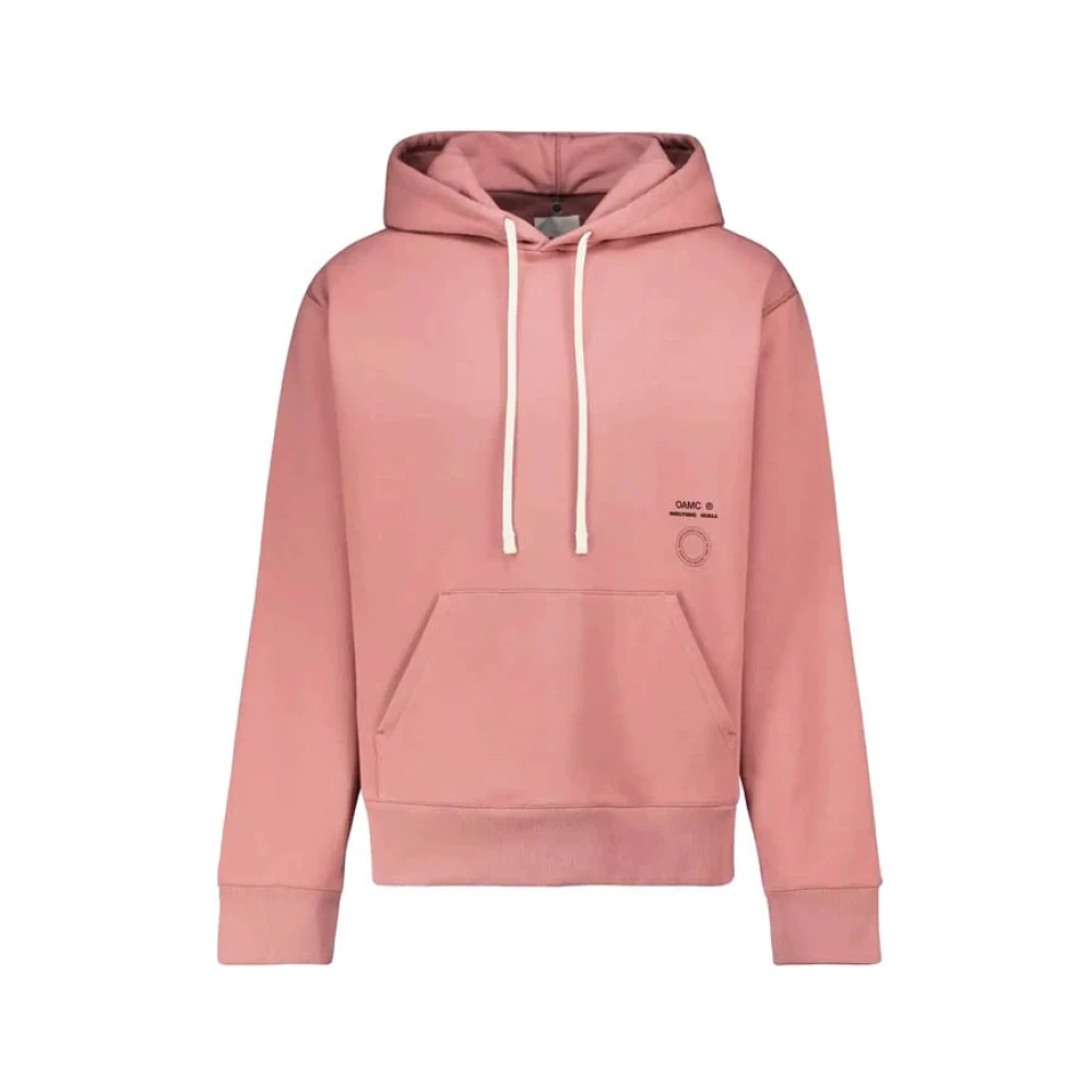 Oamc Nightshade Hoodie Stickad Lax Oversized Pink, Herr