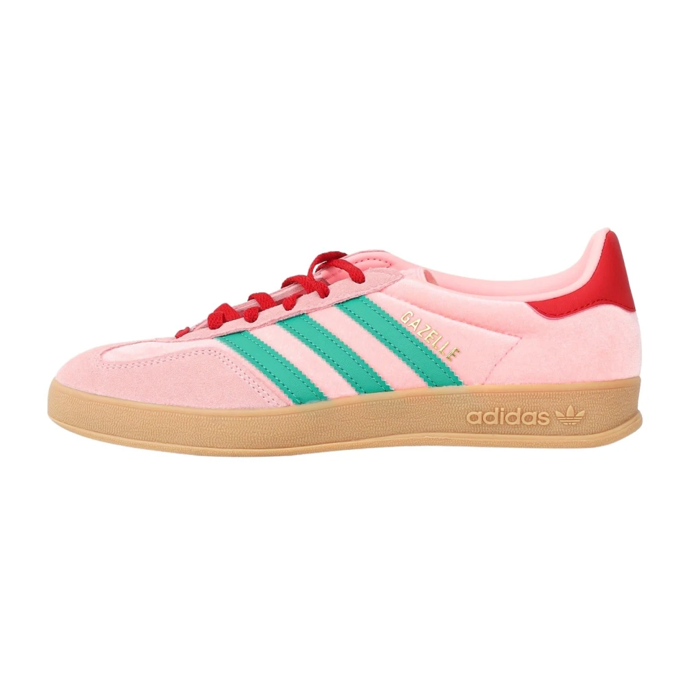 Adidas Originals Gazelle Indoor Rosa Velvet Sneakers Pink, Dam