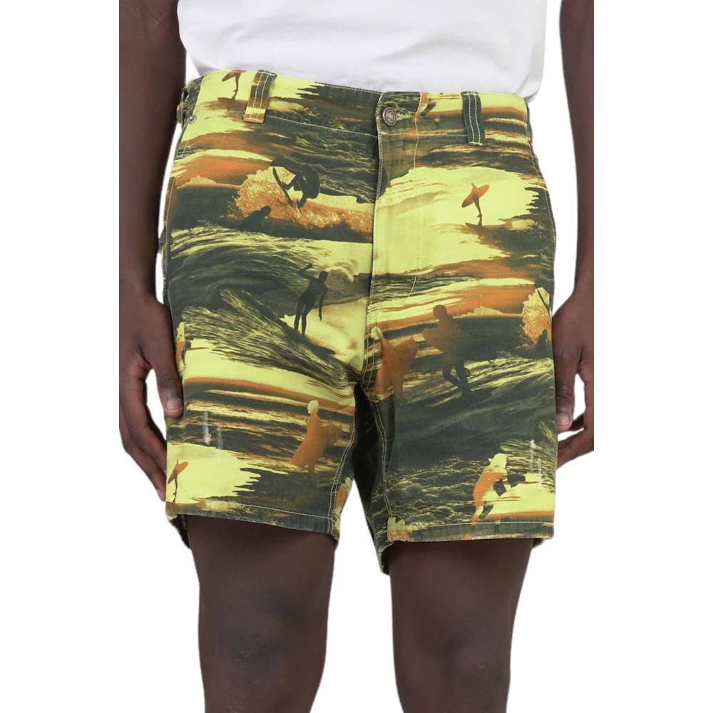 ERL Zuur Zonsondergang Shorts in Acid Sunset Multicolor Heren