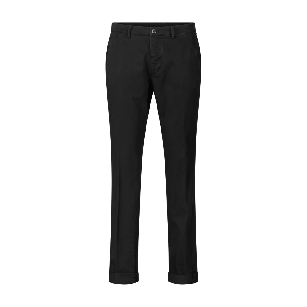 Mason's Comfortabele katoenen chino broek Black Heren