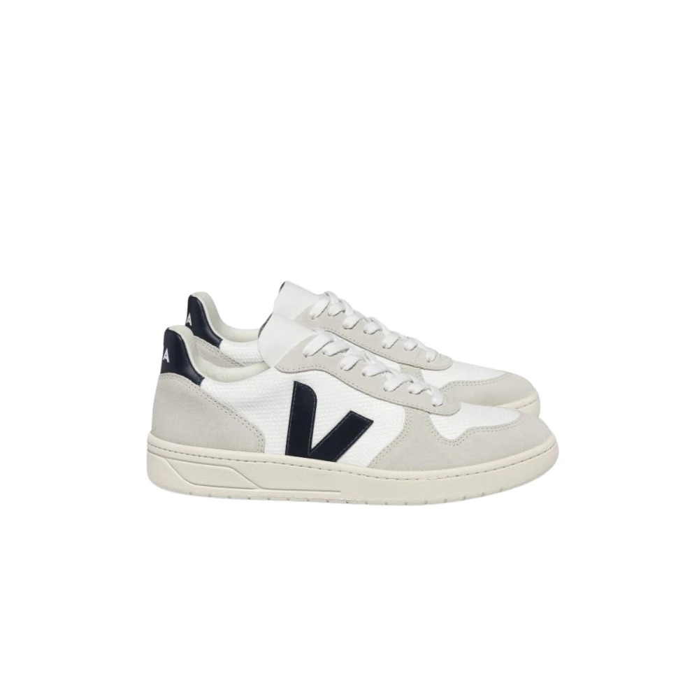 Veja Men's White V-10 B-Mesh Nautico - Sneakers - 3 Uk - Shoes