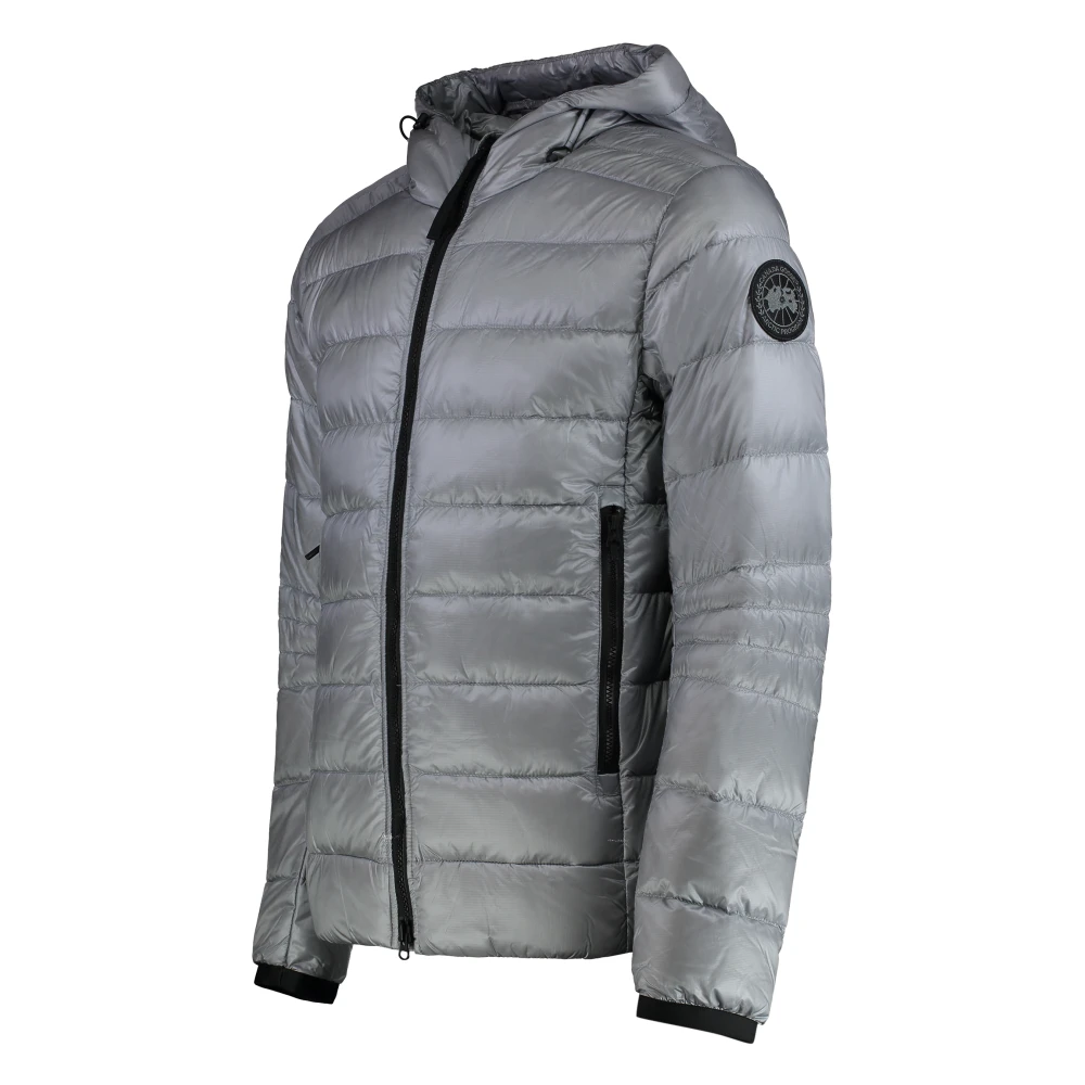 Canada Goose Zwart Label Donsjack met Capuchon Gray Heren