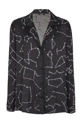 Pyjamas skjorta med stjärnstrass