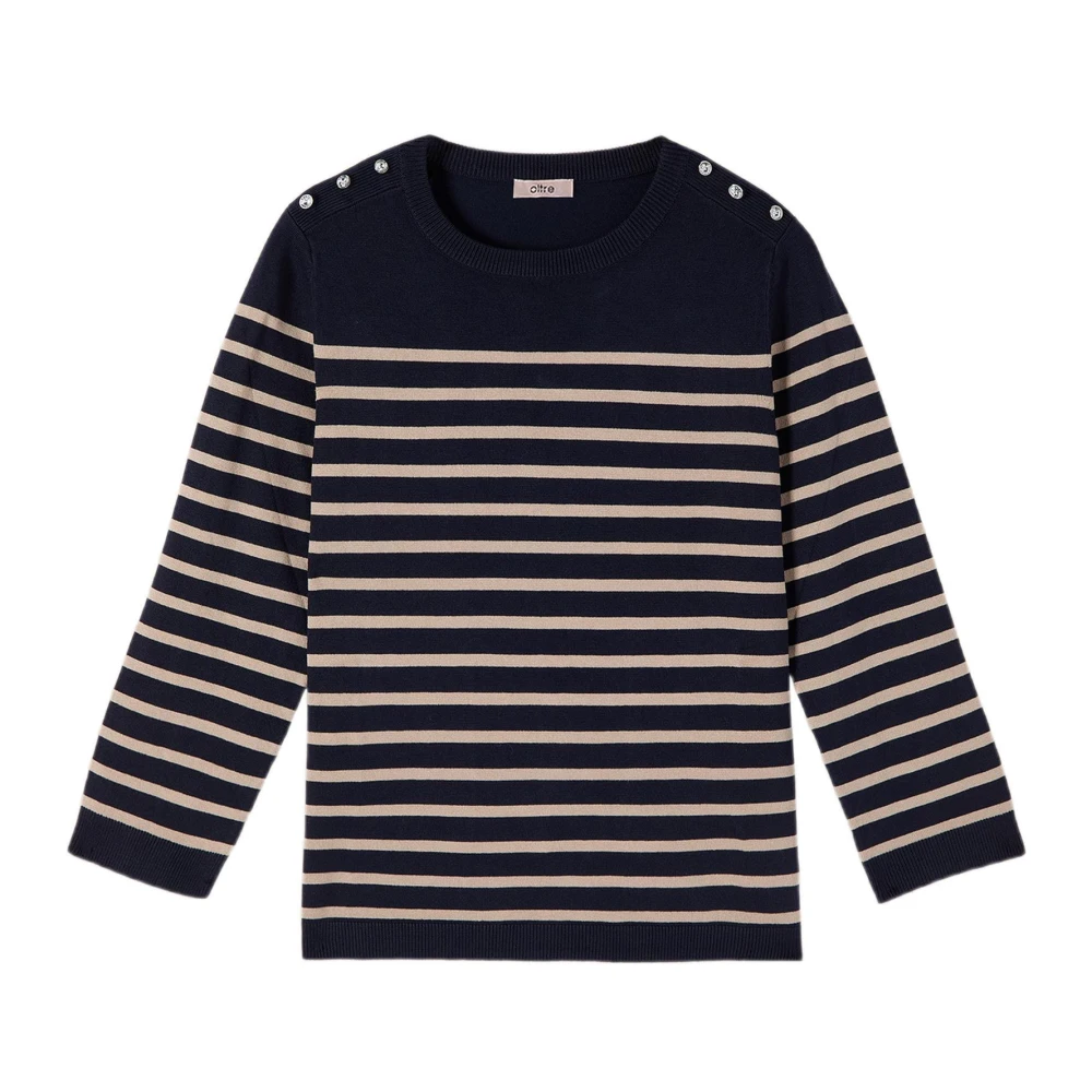 Oltre Donna Blu Maglie, M, New,