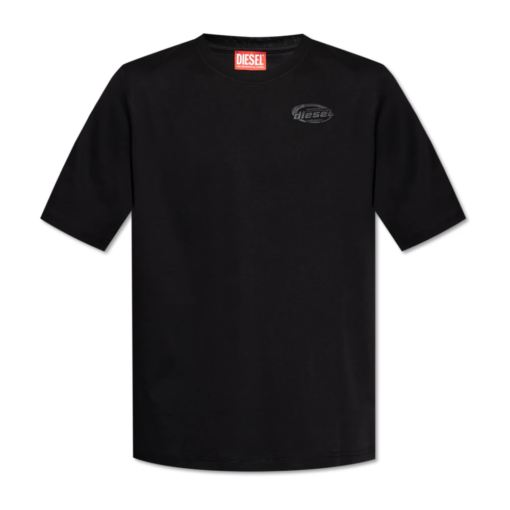 Diesel Zwarte T-shirts en Polos Black Heren