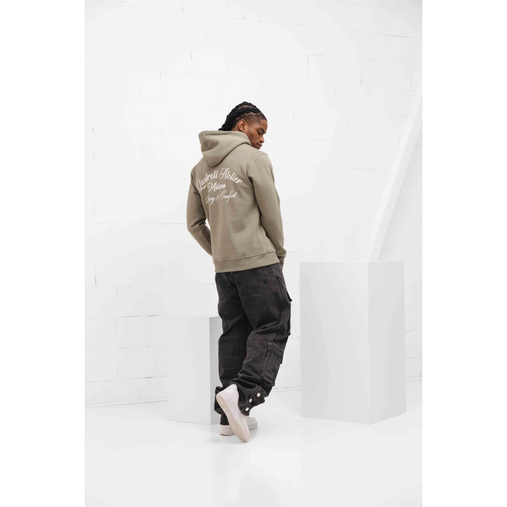 Quotrell Milano Hoodie Heren Groen Wit Green Heren