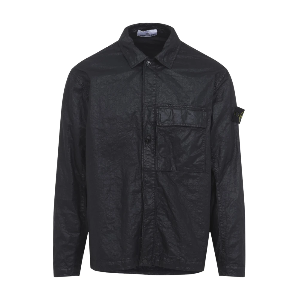 Stone Island Shirts - Male - Light Jackets - Black - M - Jackets