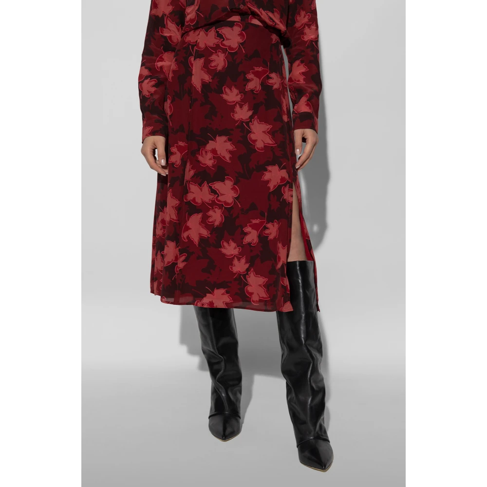 Maison Kitsuné Rok met print Red Dames