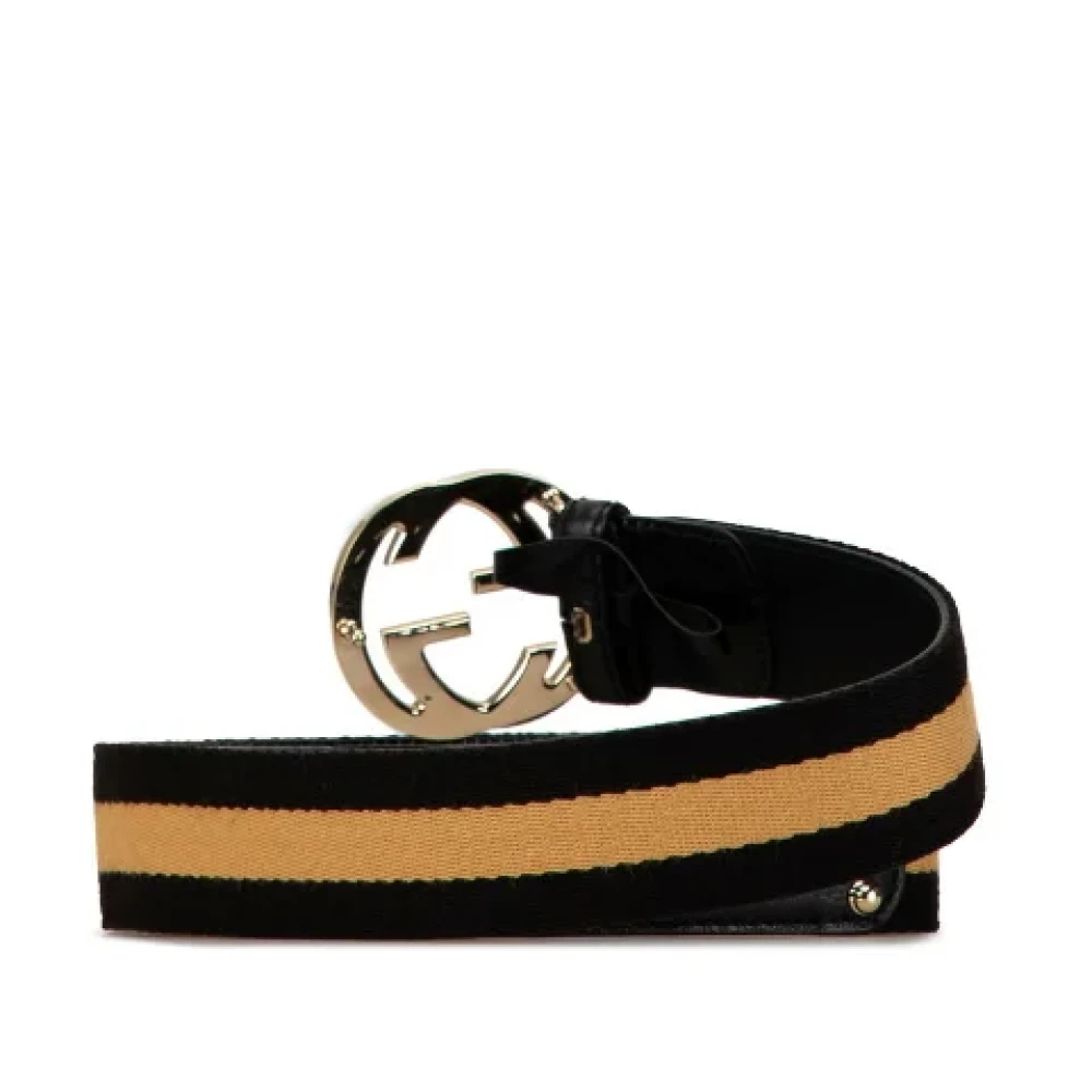 Gucci Vintage Pre-owned Leather belts Black Dames