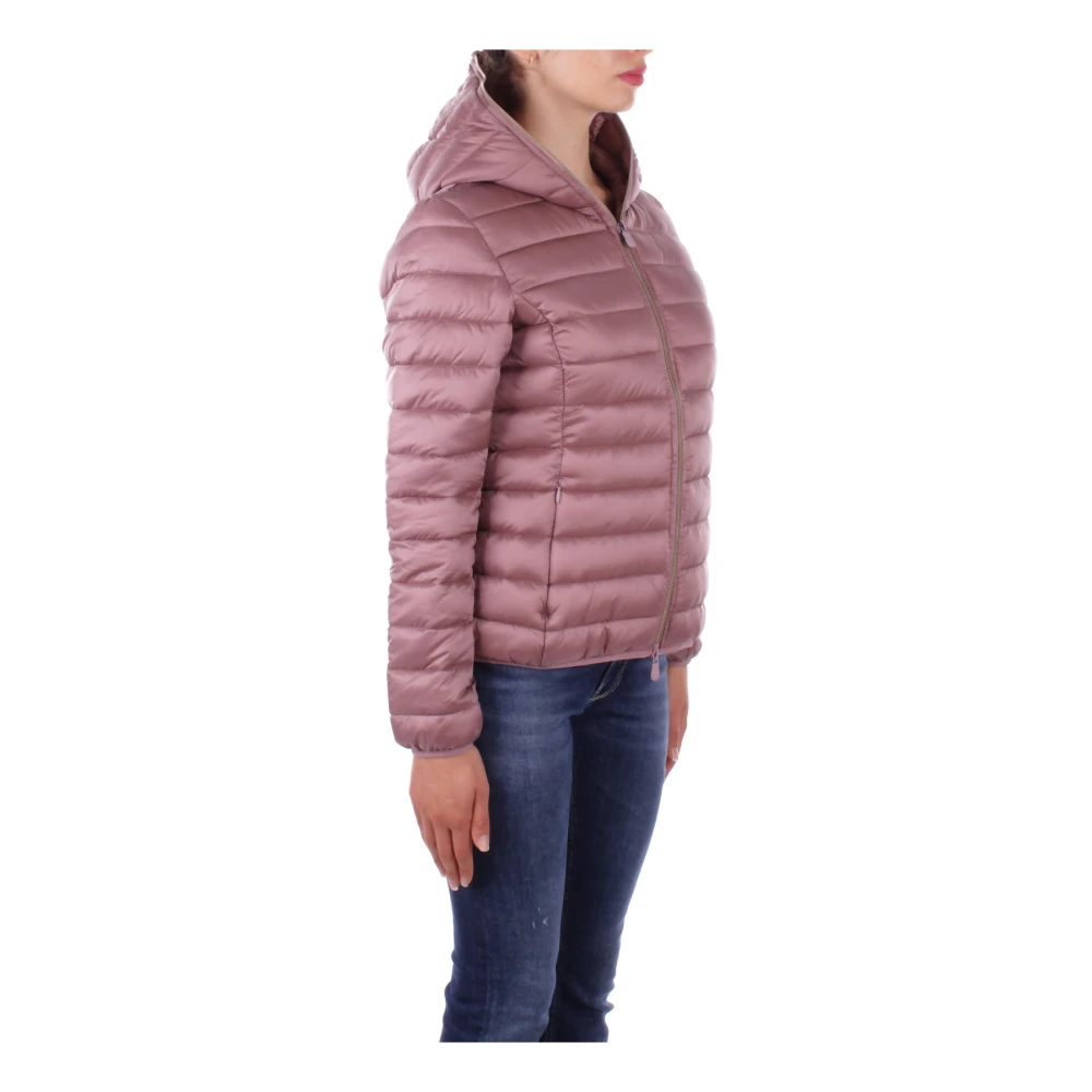 Save The Duck Roze Hoodie met Zijrits Pink Dames