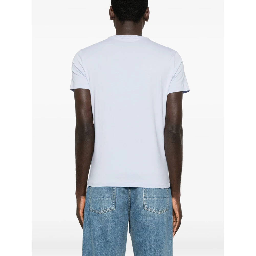 Polo Ralph Lauren Geborduurde 'Polo Bear' Katoenen T-shirt Blue Heren
