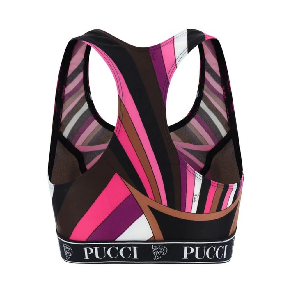 EMILIO PUCCI Monogram Print Elastische Buste Ondergoed Top Multicolor Dames