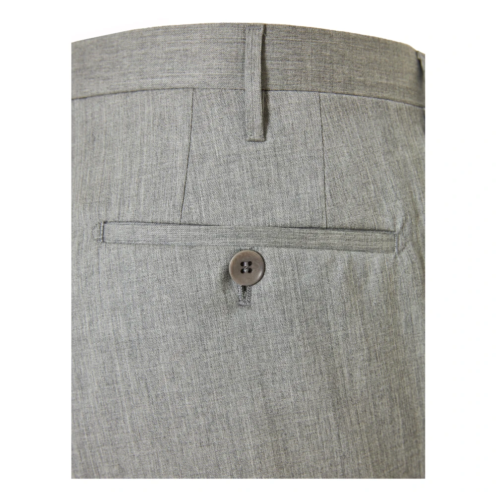 Rota Wollen Broek Gemaakt in Italië Gray Heren