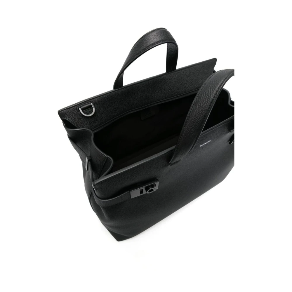 Salvatore Ferragamo Tote Bags Black Heren