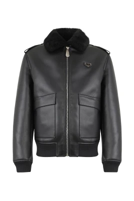 Eco Shearling Aviator Jacket