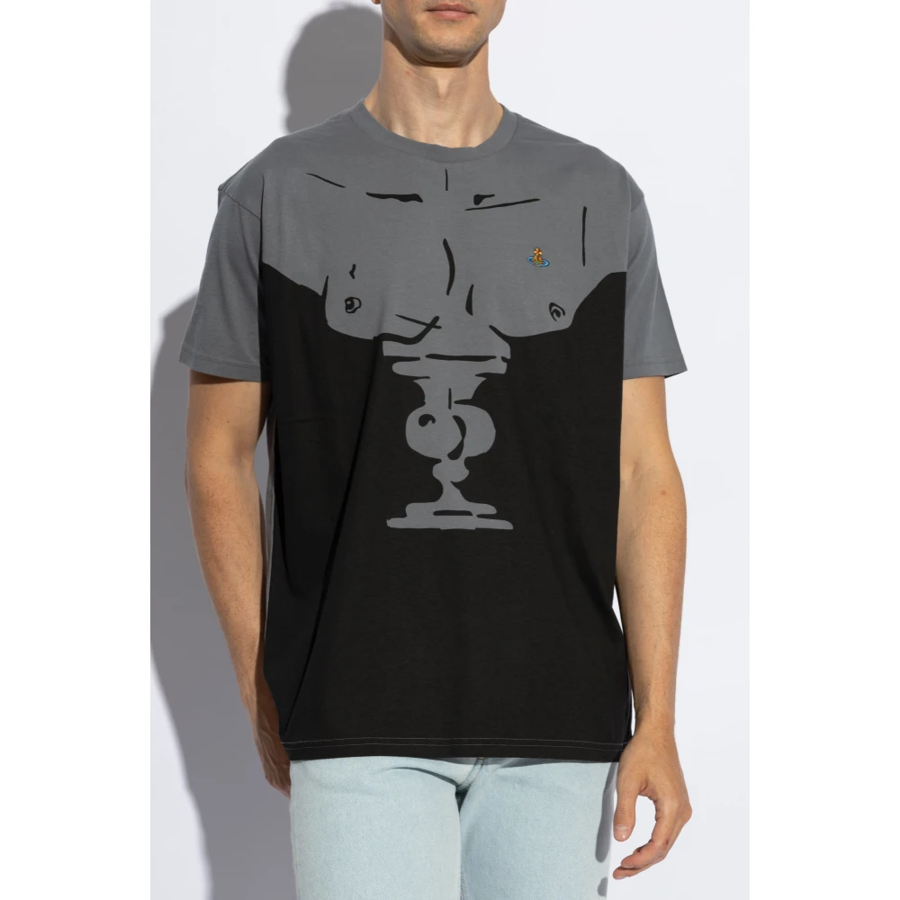 Vivienne Westwood Bedrukt T-shirt Gray Heren