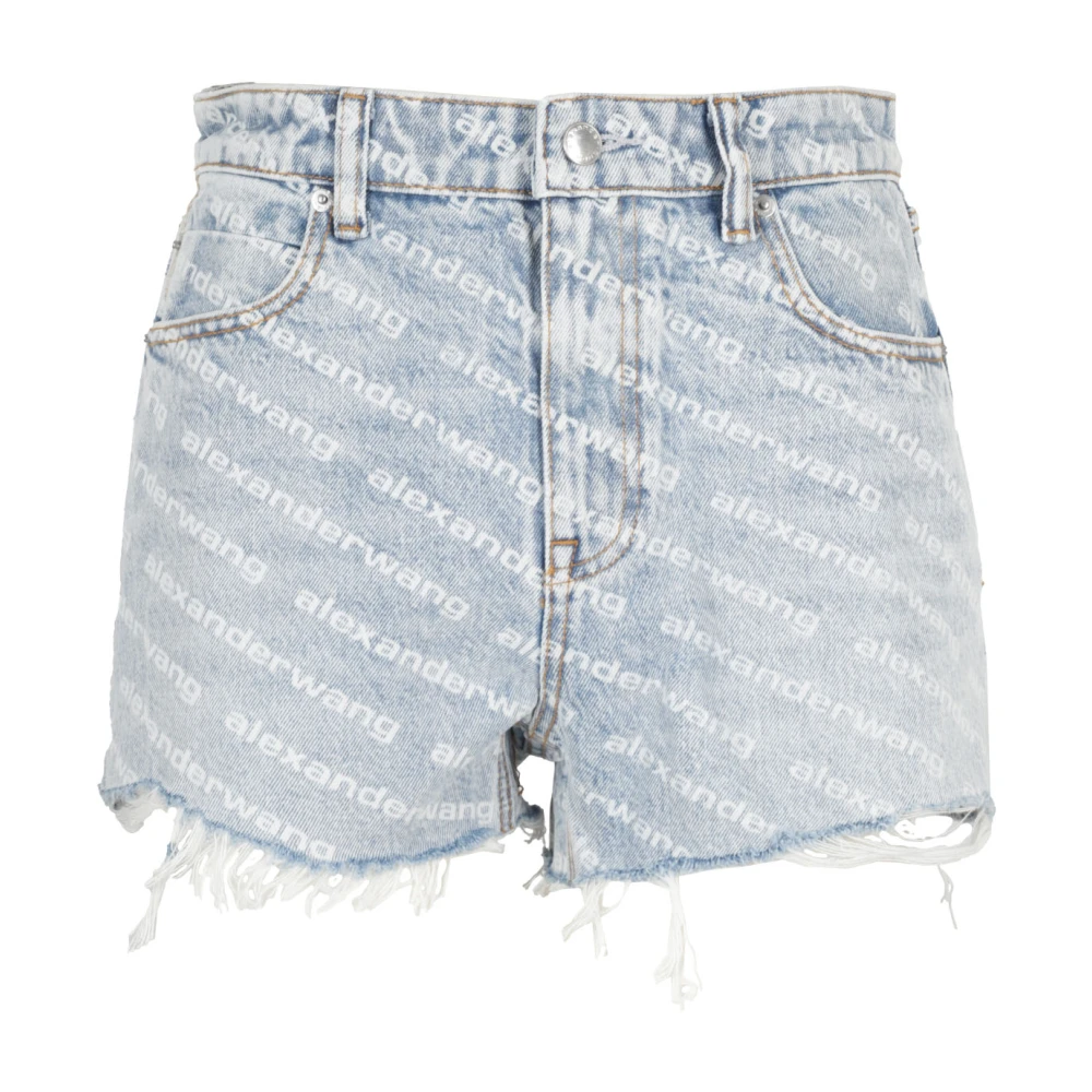 Alexander wang Stijlvolle Bite Shorts voor Vrouwen Blue Dames