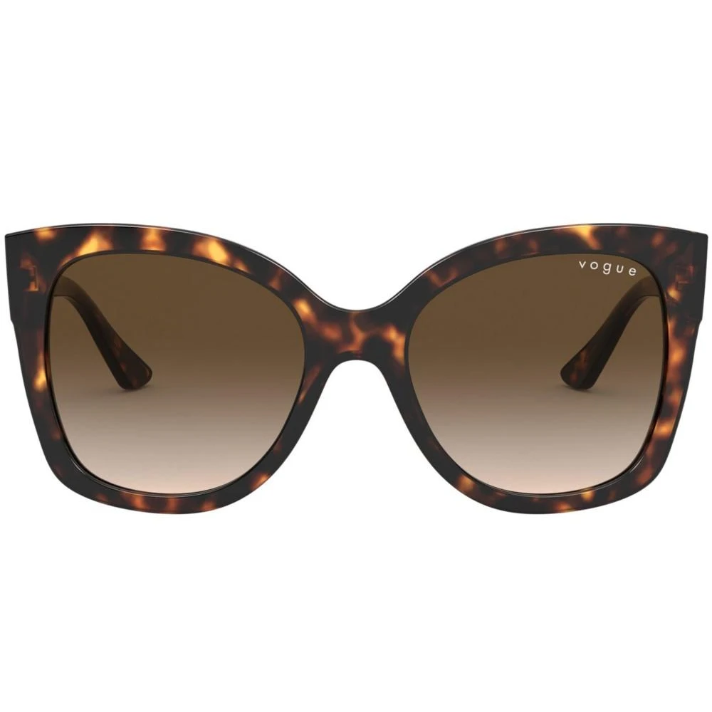 Vogue Women's Multicolor Sunglasses,, Havana Sunglasses With Brown Shaded Lenses Medium