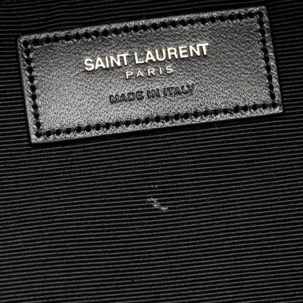 Yves Saint Laurent Vintage Pre-owned Canvas backpacks Red Heren