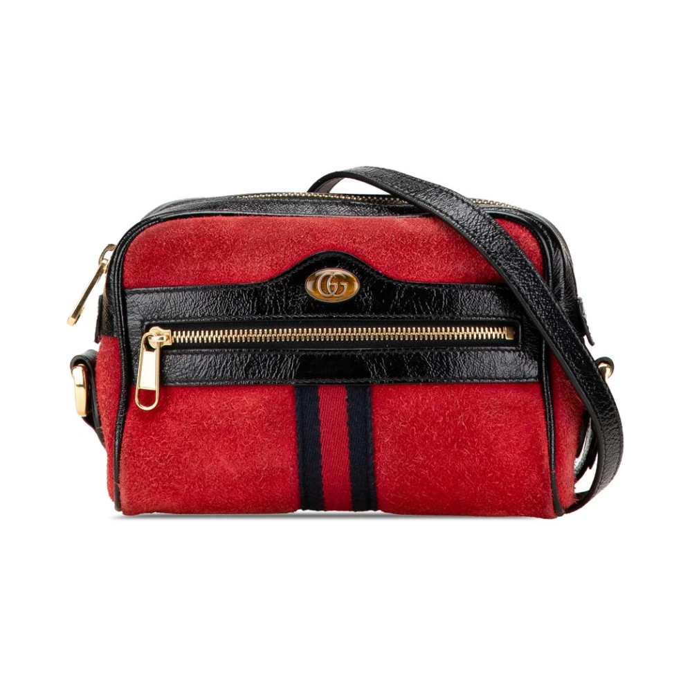 Gucci Vintage Women's Red Pre-Owned Gucci Gg Marmont Crossbody