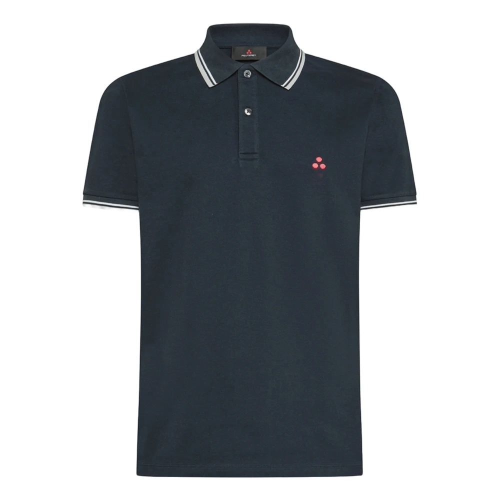 Peuterey Men's Blue Polo Shirt With Embroidered Logo - Polo Shirts - M- Tops