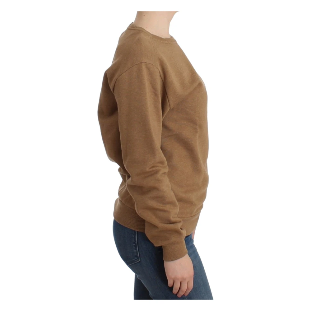 John Galliano Bruine Katoenen Trui met Ronde Hals Brown Dames