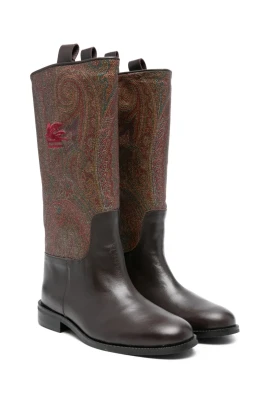 Paisley Jacquard Boots