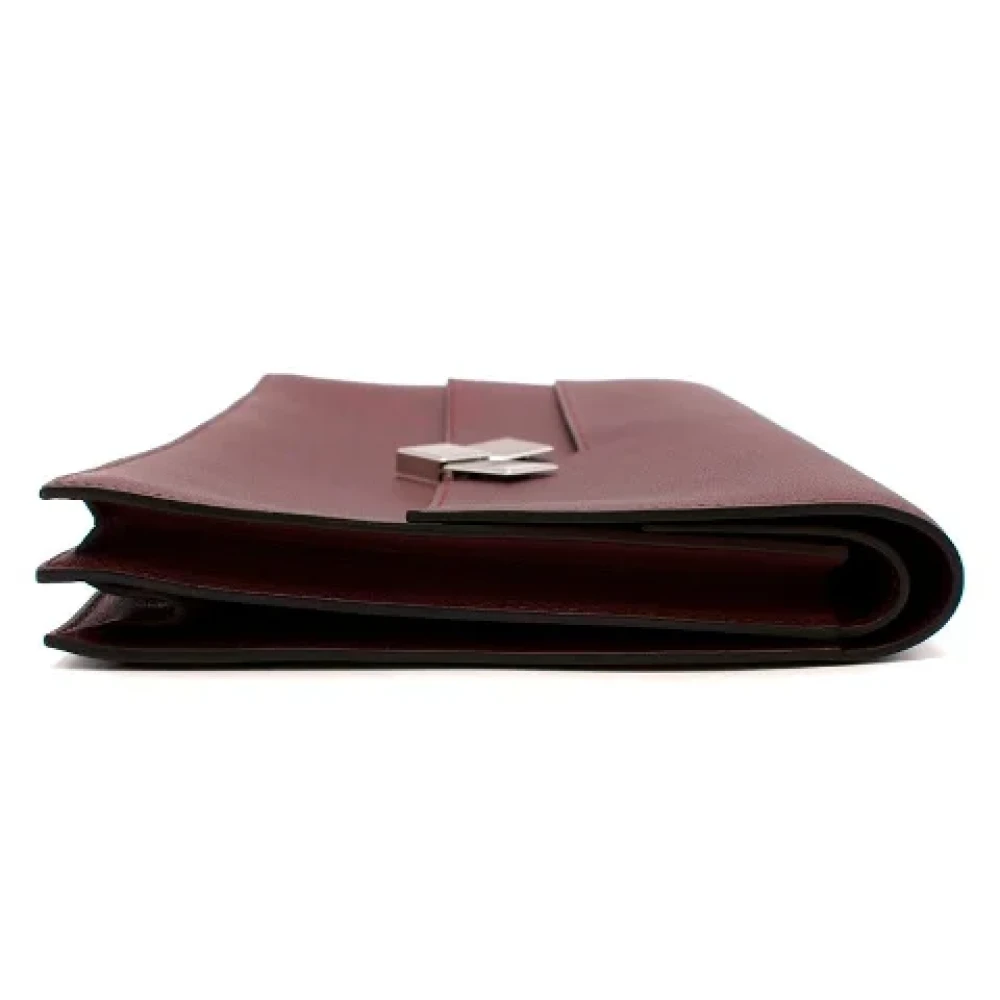 Hermès Vintage Pre-owned Canvas clutches Red Dames