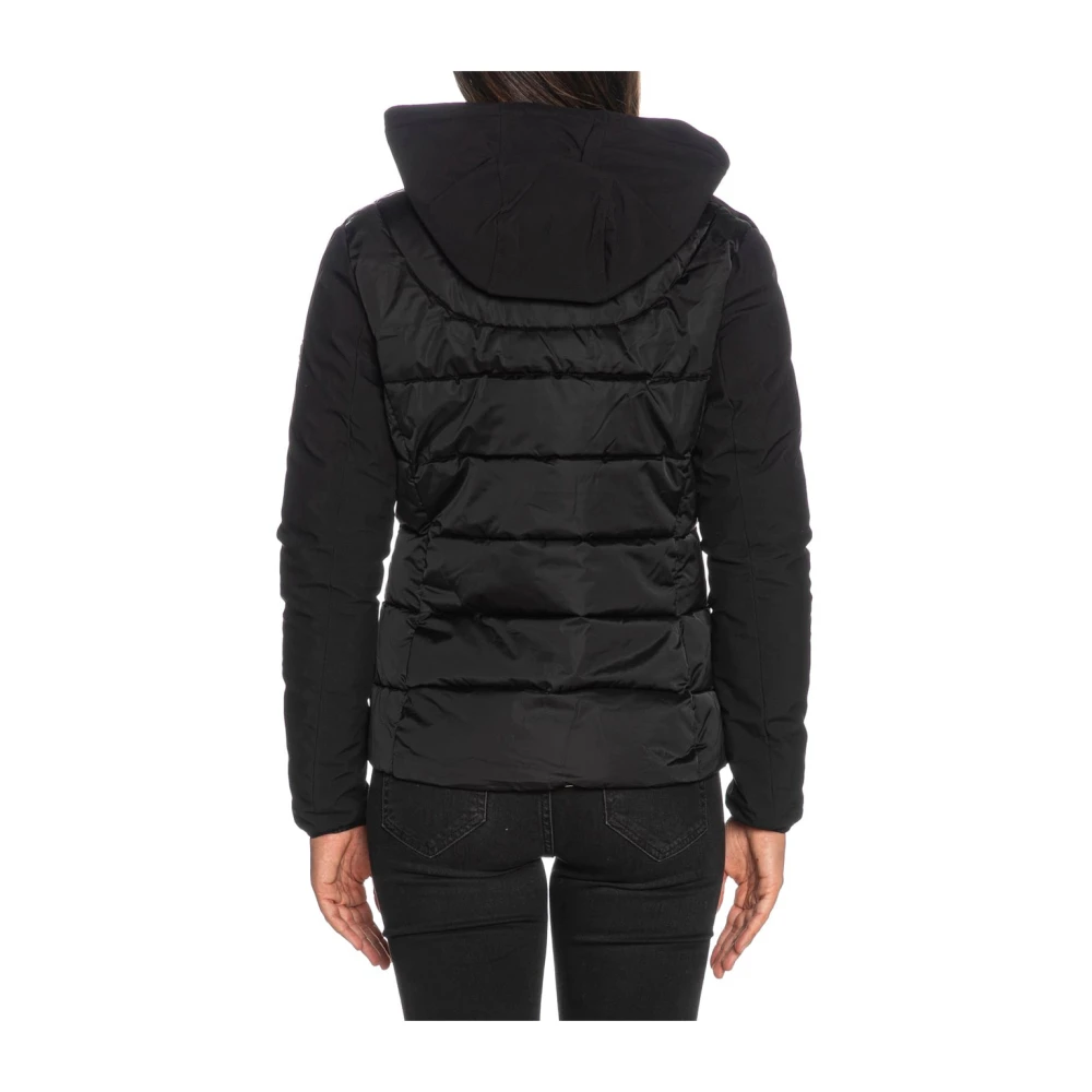 YES ZEE Gewatteerde Zwarte Jas met Afneembaar Vest Black Dames