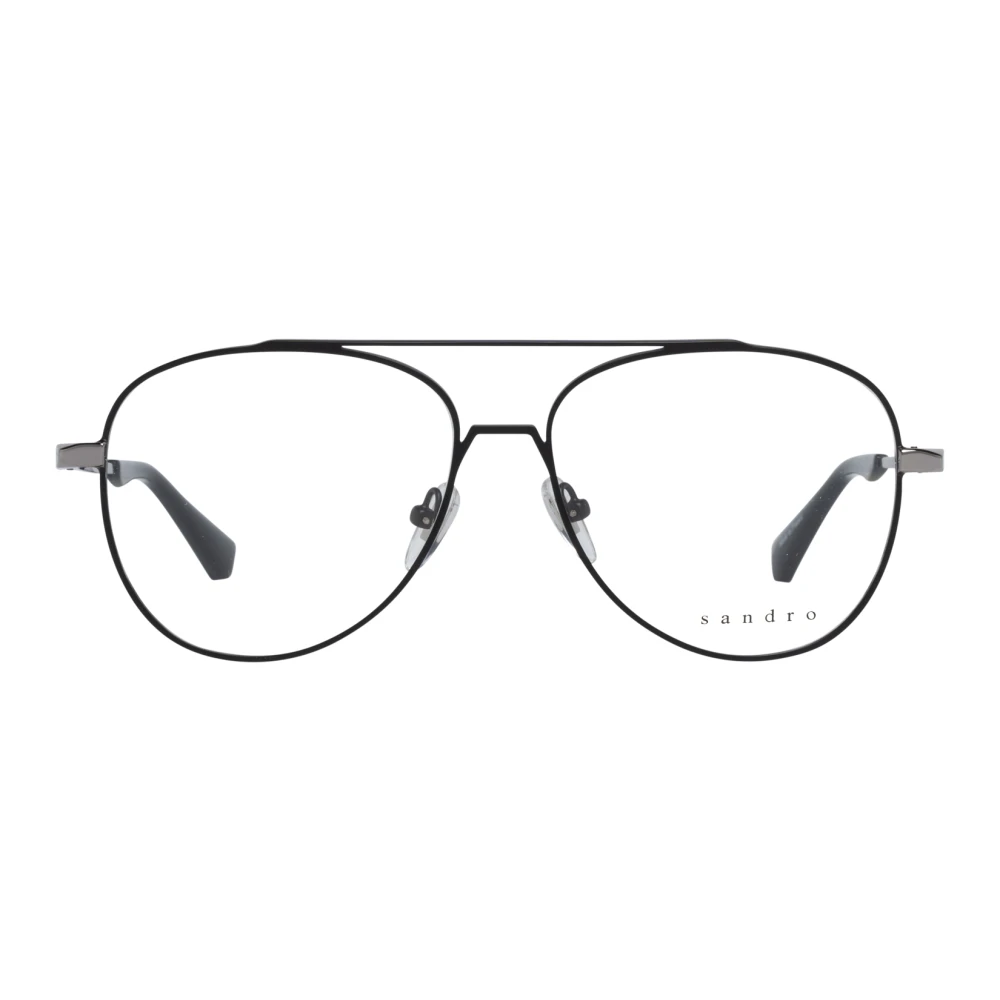 sandro Zwarte Aviator Optische Brillen voor Mannen Black Heren
