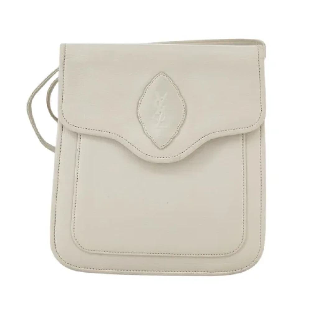 Saint Laurent Vintage Pre-owned Leather shoulder-bags White Dames