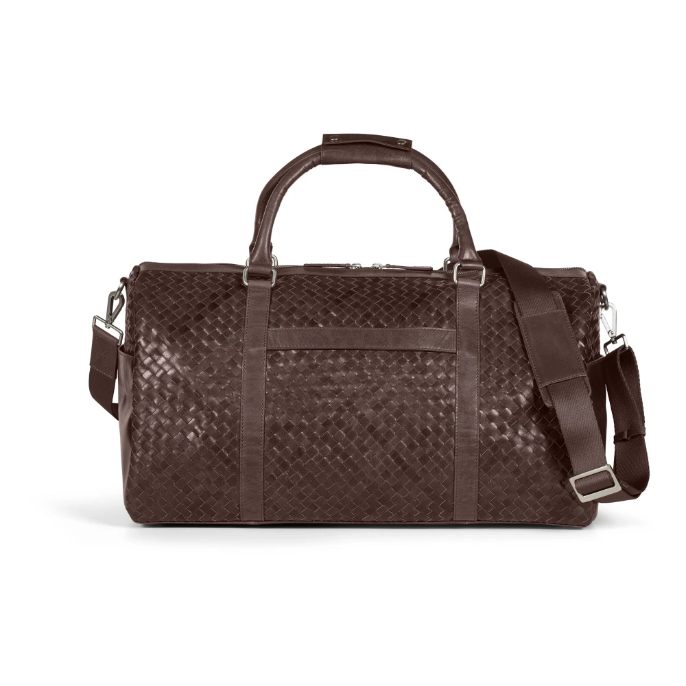 Dunkelbraune Geflochtene Leder-Wochenendtasche - Howard London - Modalova