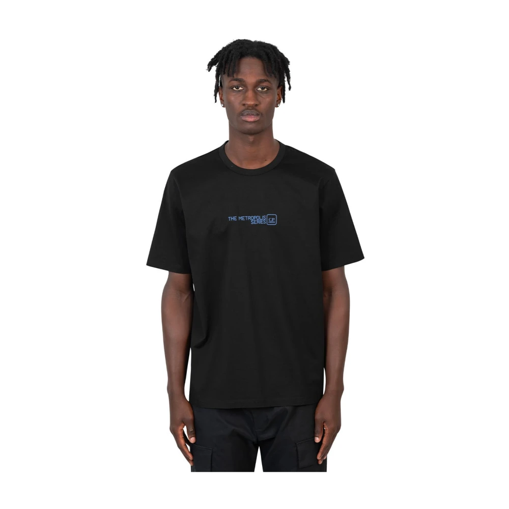 C.P. Company Urban Graphics T-shirt Zwart met Prints Black Heren