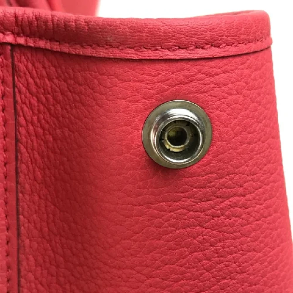 Hermès Vintage Pre-owned Leather totes Red Dames