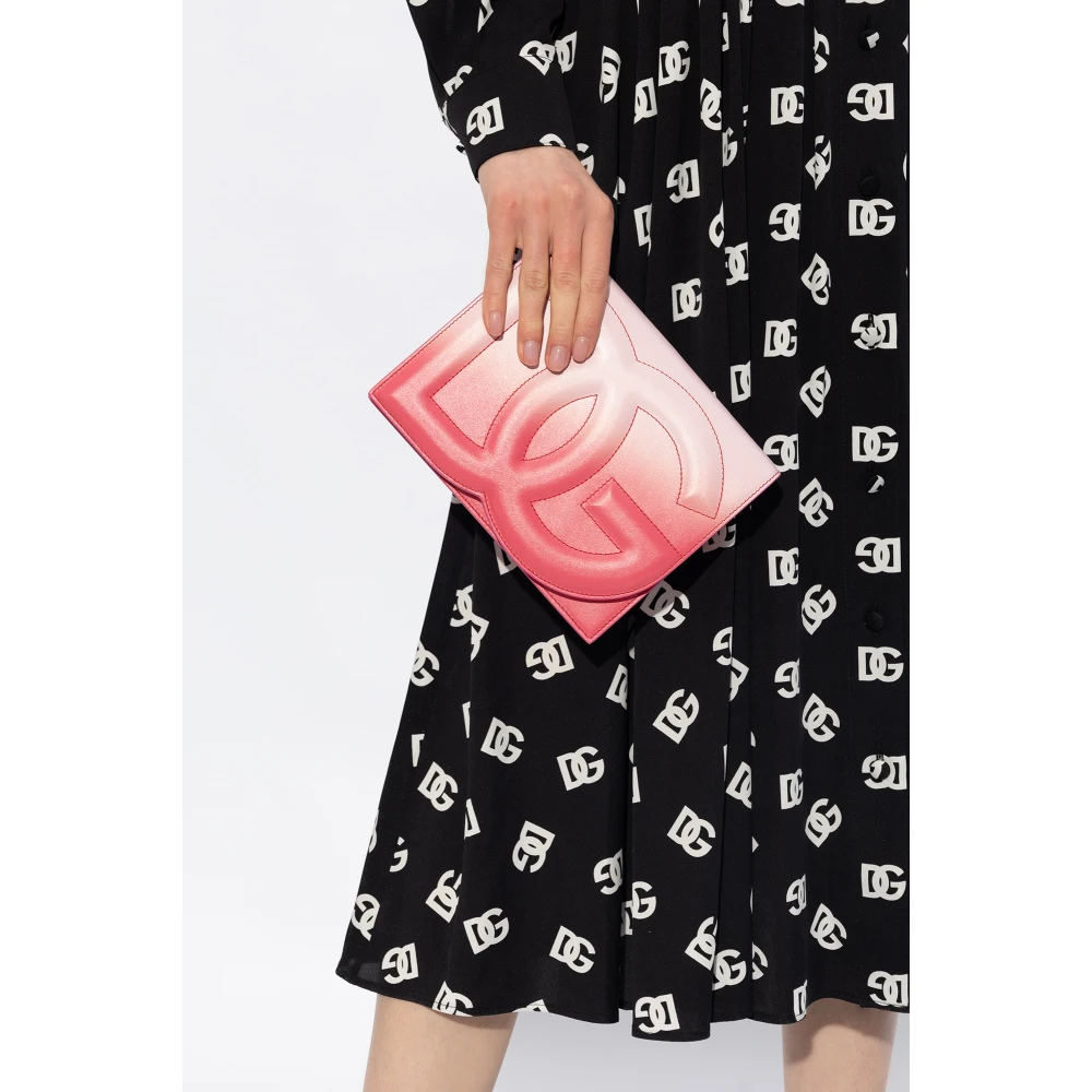 Dolce & Gabbana Schoudertas met logo Pink Dames