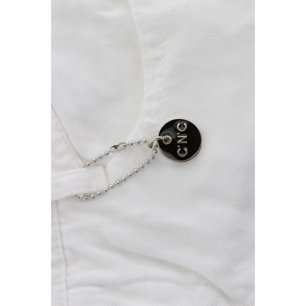 Costume National Witte Slim Fit Jeans White Dames