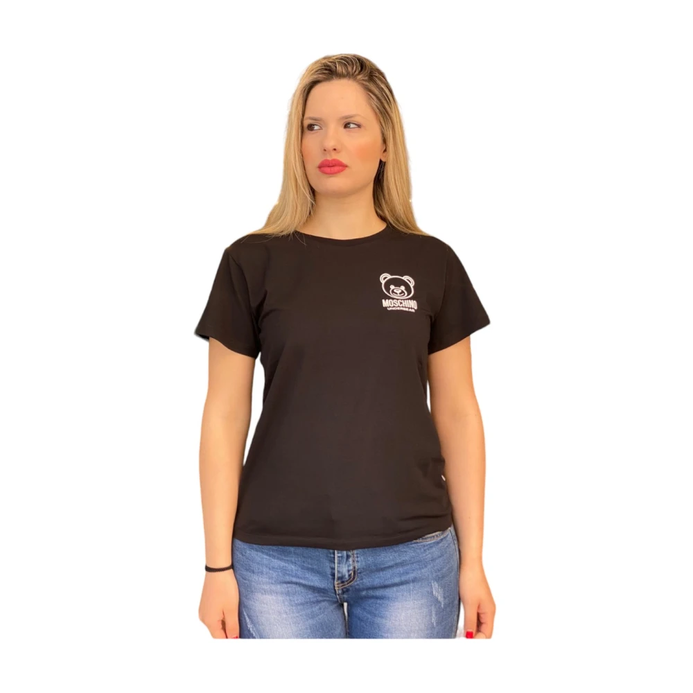 Moschino Casual Katoenen T-shirt Black Dames