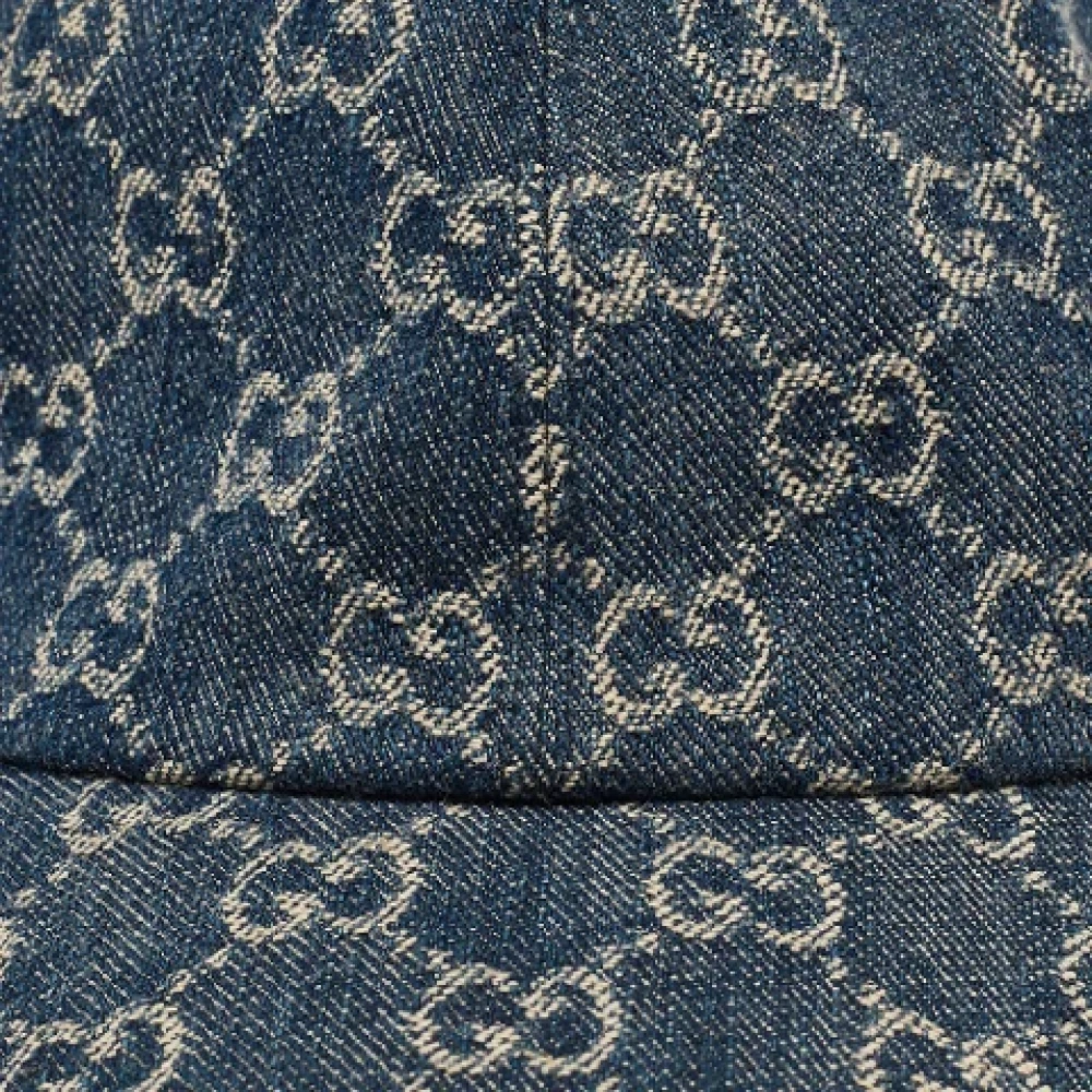 Gucci Vintage Pre-owned Denim hats Blue Dames