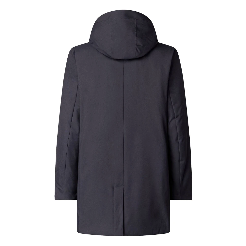 Save The Duck Gewatteerde jas met capuchon en Crodura Blue Heren