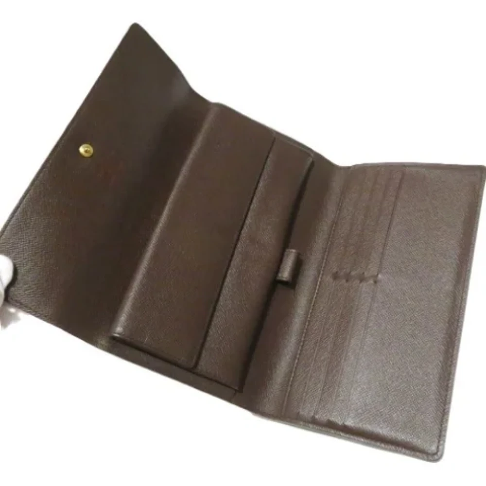 Louis Vuitton Vintage Pre-owned Canvas wallets Brown Dames