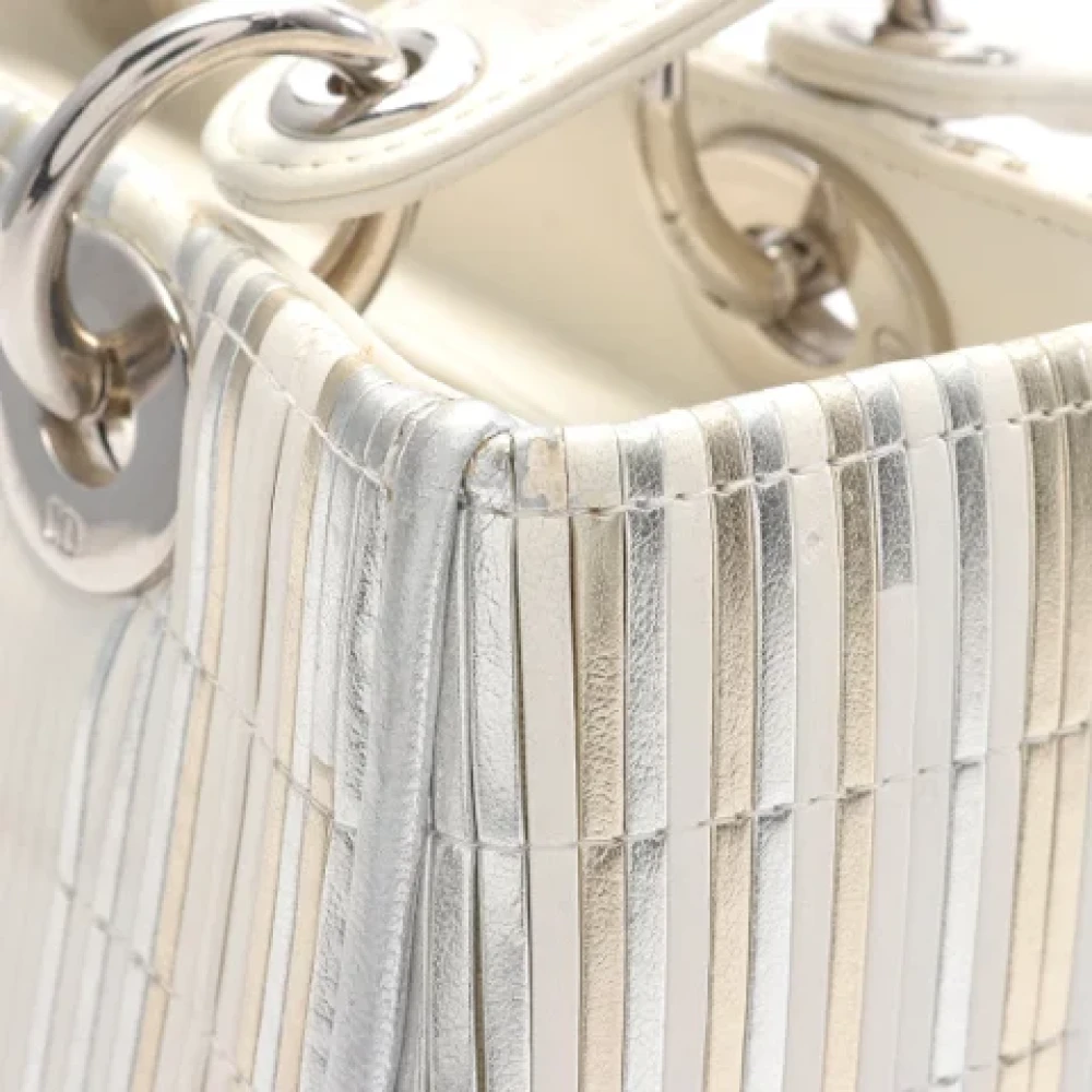 Dior Vintage Pre-owned Leather dior-bags Beige Dames