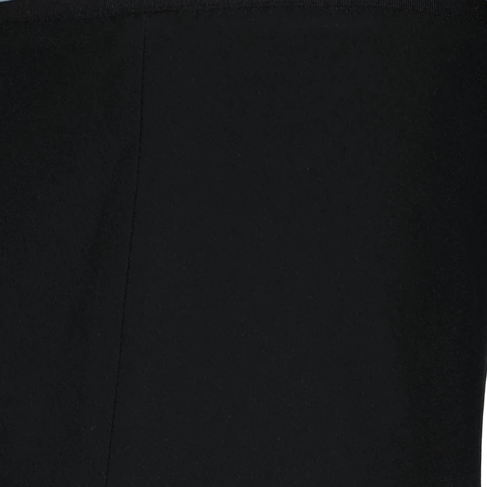 Ami Paris Midi Rok in effen kleur Black Dames