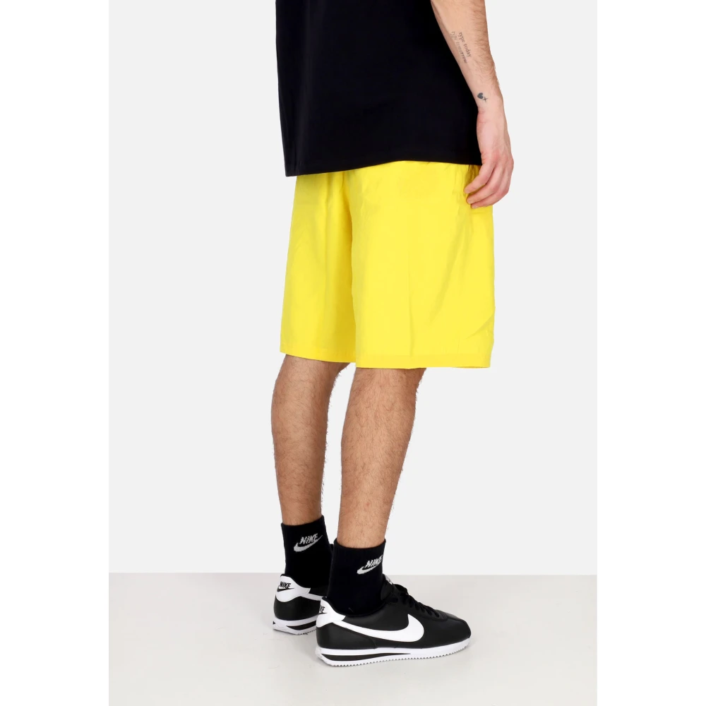 Nike Club Geweven Shorts Lichting Wit Yellow Heren
